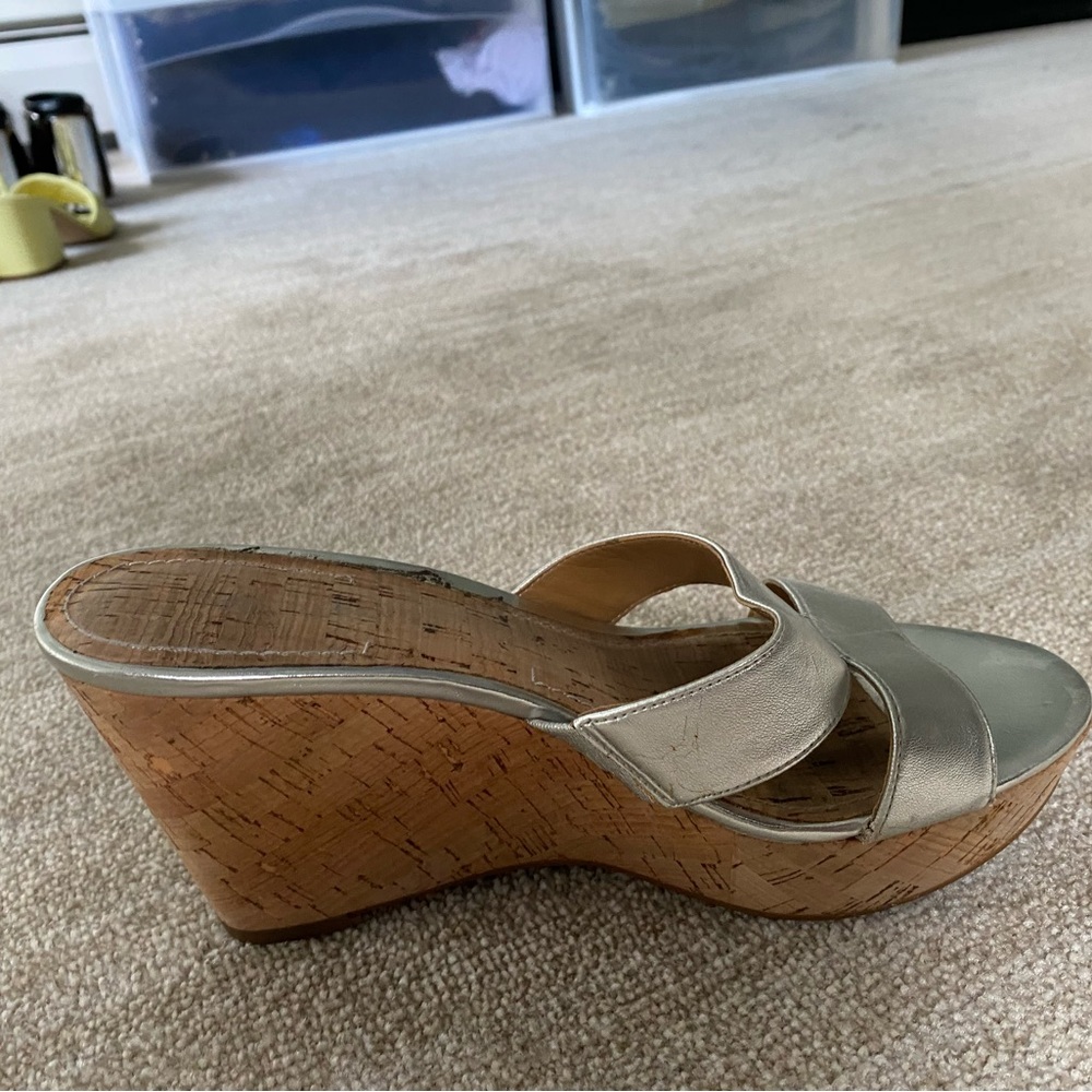 Silver platform wedge